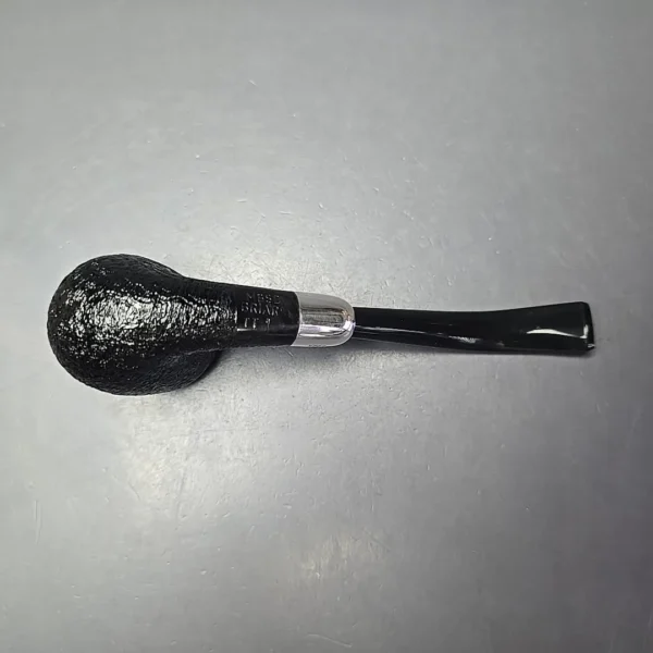 MBSD Briars Timeless Traditions 2 Sandblasted Bent Billiard w/ Silver Handmade Briar Pipe, New - Image 7