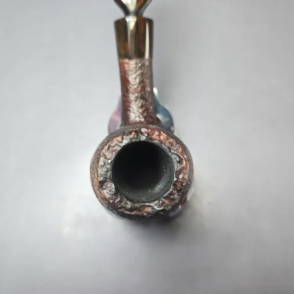 Don Warren Partially Sandblasted Bent Estate Briar Pipe, American Estates - Image 6