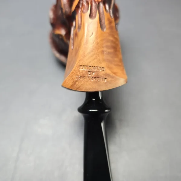 Nording Spruce Cone Partially Rusticated Freehand Estate Briar Pipe, Unsmoked - Image 9