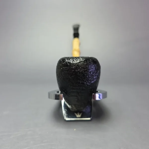 MBSD Briars Modern Masters 1 Sandblasted Peewit w/ Bamboo Briar Pipe, New - Image 4