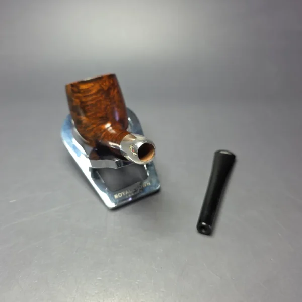 MBSD Briars Timeless Traditions 1 Smooth Billiard w/ Silver Handmade Briar Pipe, New - Image 12