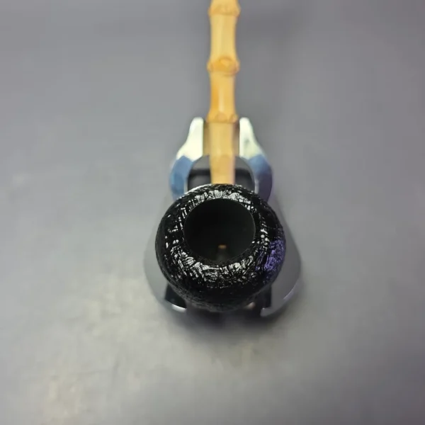 MBSD Briars Modern Masters 1 Sandblasted Peewit w/ Bamboo Briar Pipe, New - Image 6