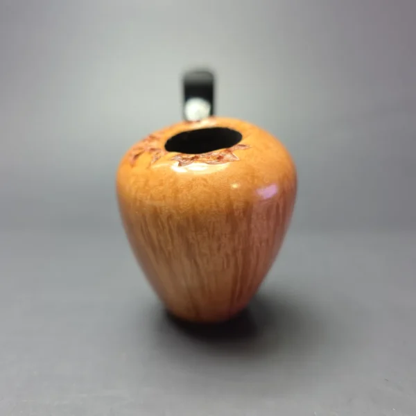J Mouton Smooth "Tokutomi" Vase Sitter w/ Mammoth Tusk Handmade Briar Pipe, New - Image 3