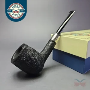 MBSD Briars Timeless Traditions 1 Sandblasted Billiard w/ Silver Handmade Briar Pipe, New