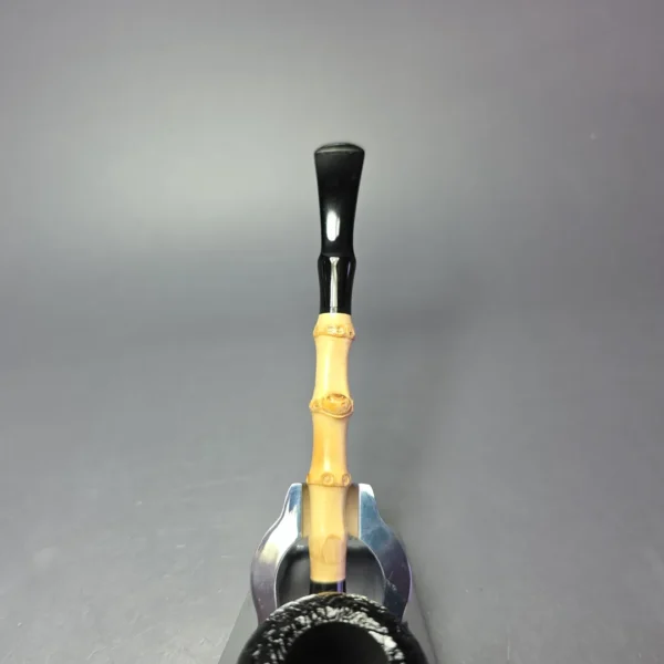 MBSD Briars Modern Masters 1 Sandblasted Peewit w/ Bamboo Briar Pipe, New - Image 7
