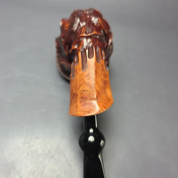 Nording Spruce Cone Partially Rusticated Freehand Estate Briar Pipe, Unsmoked - Image 6