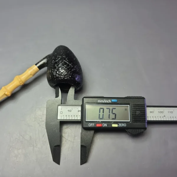 MBSD Briars Modern Masters 1 Sandblasted Peewit w/ Bamboo Briar Pipe, New - Image 11