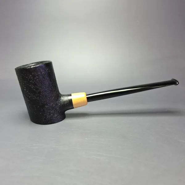 MBSD Briars "Re-Don" Sandblasted Poker w/ Boxwood, Briar Pipe, New - Image 3