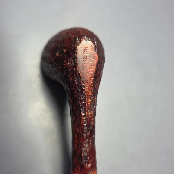 Savinelli 2023 Manzoni Rusticated Dublin w/ Silver Estate Briar Pipe, Unsmoked - Image 8