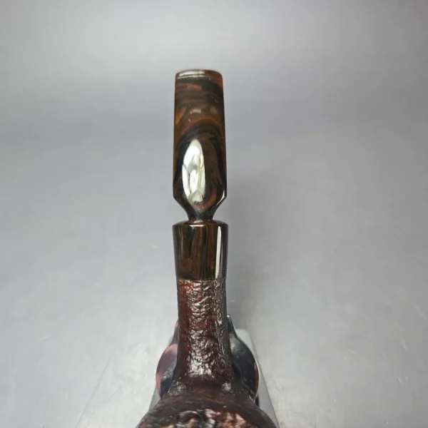 Don Warren Partially Sandblasted Bent Estate Briar Pipe, American Estates - Image 7