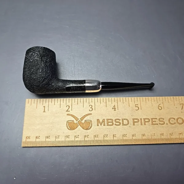 MBSD Briars Timeless Traditions 1 Sandblasted Billiard w/ Silver Handmade Briar Pipe, New - Image 9