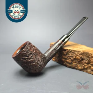 GBD Pre-1980s Prehistoric 9436 Sandblasted Billiard Estate Briar Pipe, English Estates