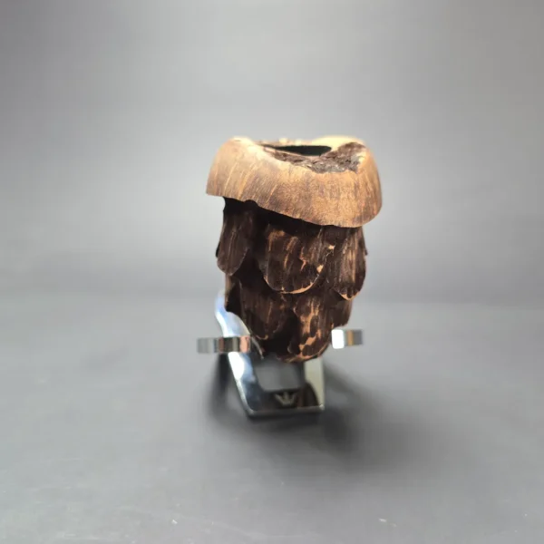 Nording Spruce Matte Partially Rusticated Freehand Estate Briar Pipe, Unsmoked - Image 3