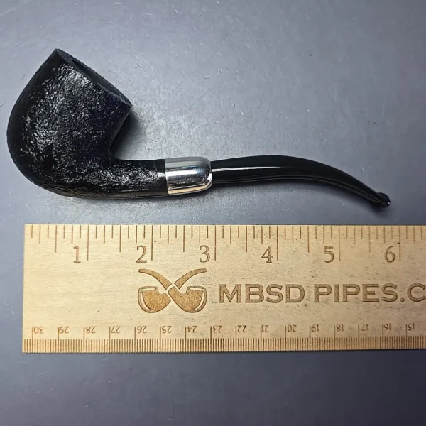 MBSD Briars Timeless Traditions 2 Sandblasted Bent Billiard with Silver (New) - Image 13