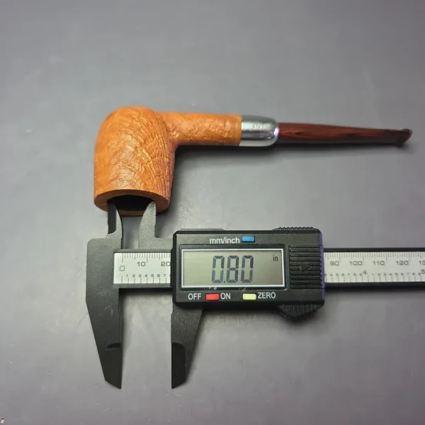 MBSD Briars Timeless Traditions 1 Sandblasted Billiard w/ Silver & Extra Stem Handmade Briar Pipe, New - Image 10