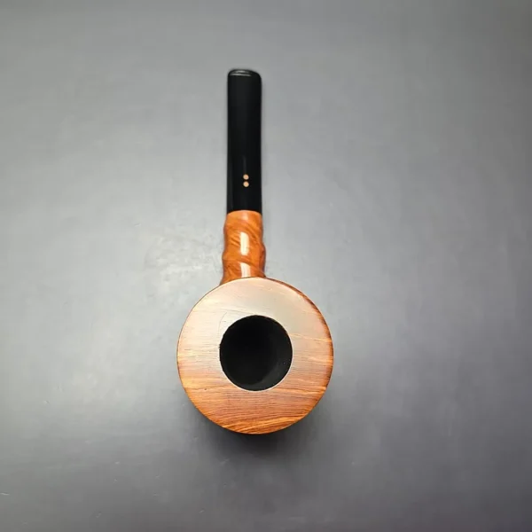 Radice Rind GG Partially Rusticated Billiard w/ Spiral Carving Estate Briar Pipe, Italian Estates - Image 8