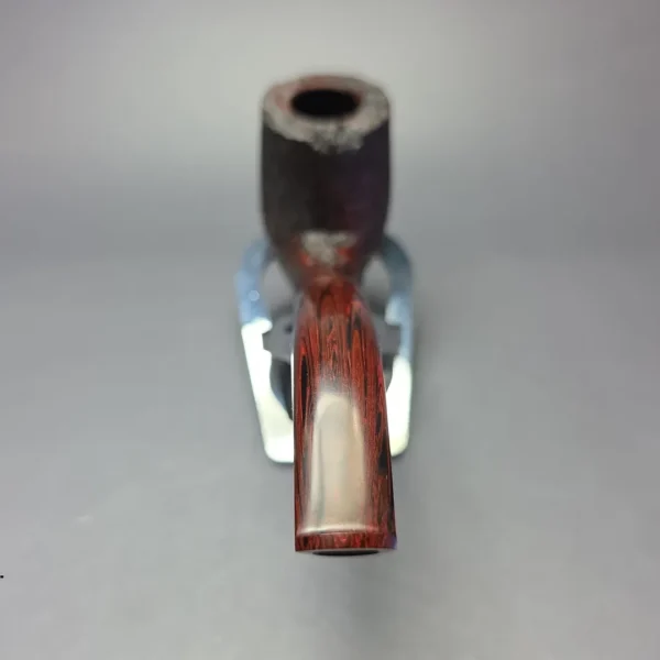 Nate Rose Sandblasted "Cardinal" Sandblasted Bent Billiard Handmade Briar Pipe, New - Image 5
