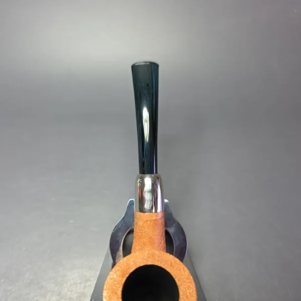 MBSD Briars Timeless Traditions 2 Sandblasted Bent Billiard w/ Silver Handmade Briar Pipe, New - Image 7