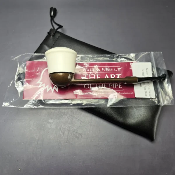 Falcon Extra Dental w/ MBSD Meerschaum Calabash Block Meerschaum Bowl Pipe, New - Image 10