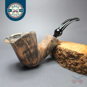 Nording Signature Black Grain Smooth Freehand Estate Briar Pipe, Unsmoked