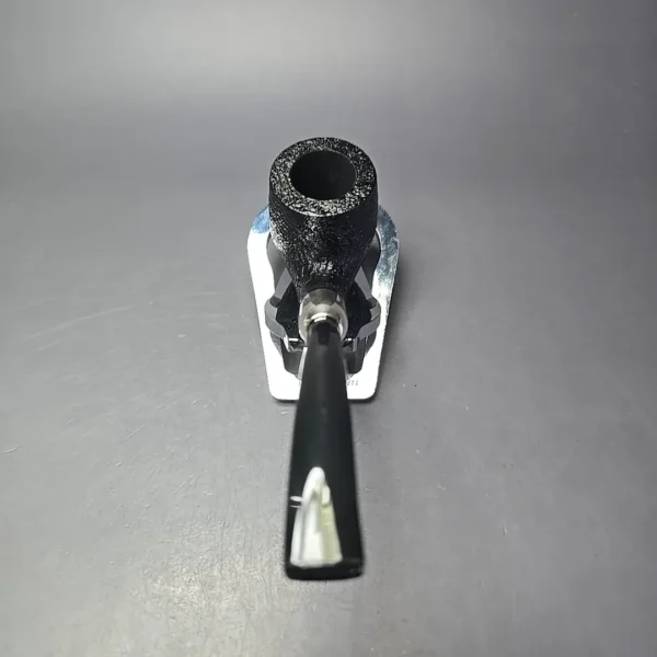 MBSD Briars Timeless Traditions 2 Sandblasted Bent Billiard w/ Silver Handmade Briar Pipe, New - Image 8