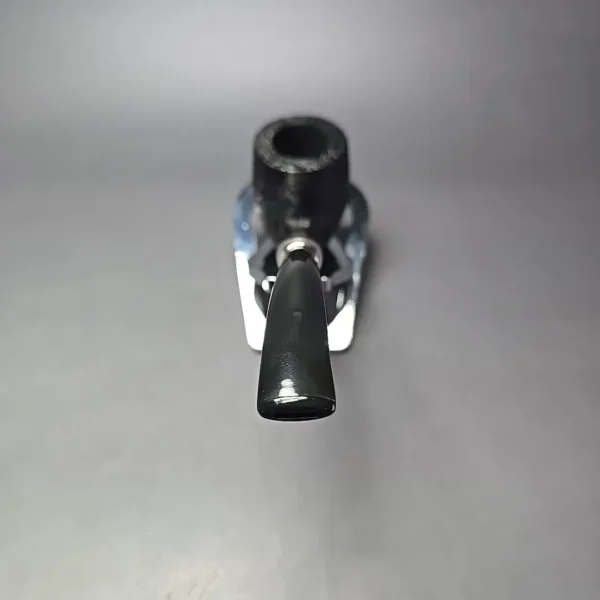 MBSD Briars Timeless Traditions 2 Sandblasted Bent Billiard w/ Silver Handmade Briar Pipe, New - Image 9