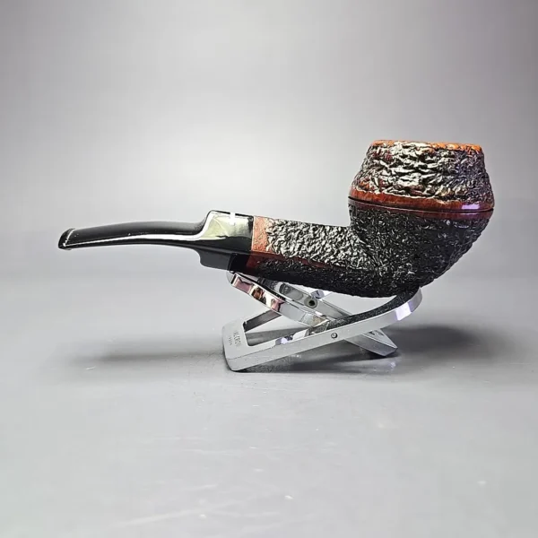 Don Carlos 1 Note Rusticated Bulldog Estate Briar Pipe, Italian Estates - Image 4