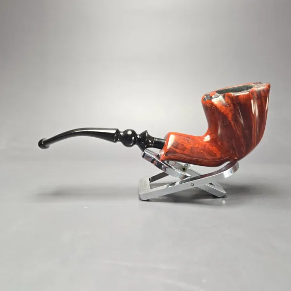 Nording Orange Grain 2 Smooth Freehand Estate Briar Pipe, Unsmoked - Image 4