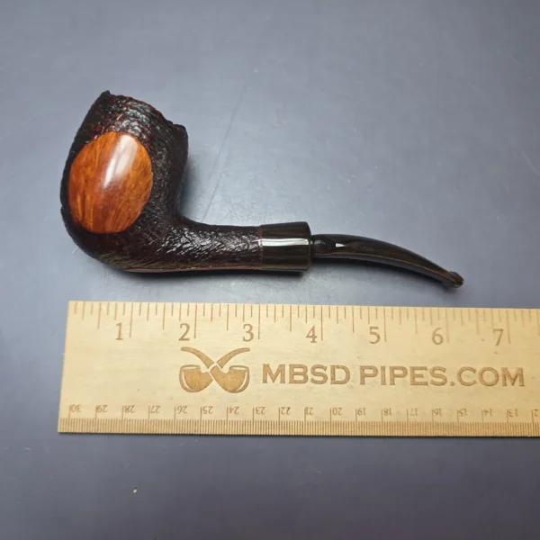 Don Warren Partially Sandblasted Bent Estate Briar Pipe, American Estates - Image 9