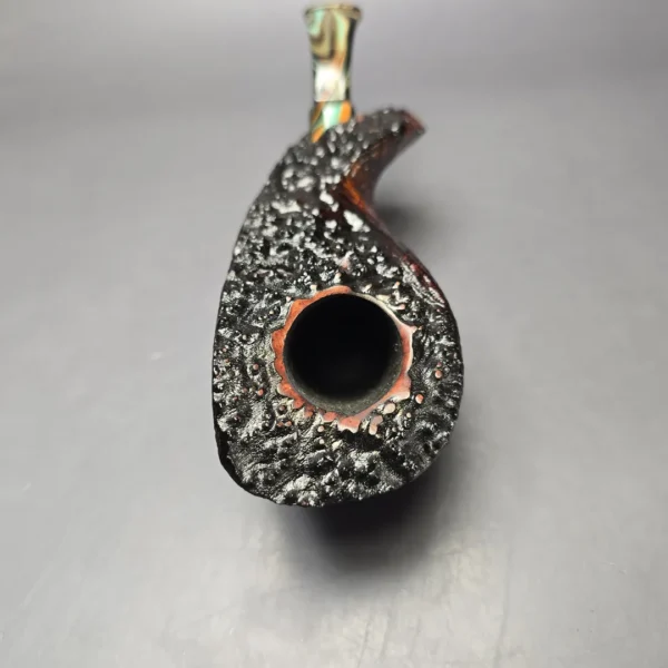 Peder Jeppesen Ida Grade 3 XL Sandblasted Freehand Estate Briar Pipe, Danish Estates - Image 7