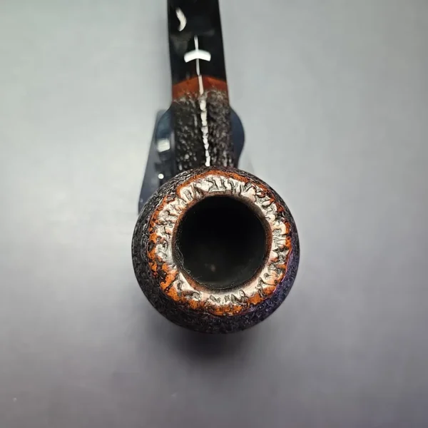 Don Carlos 1 Note Rusticated Bulldog Estate Briar Pipe, Italian Estates - Image 6