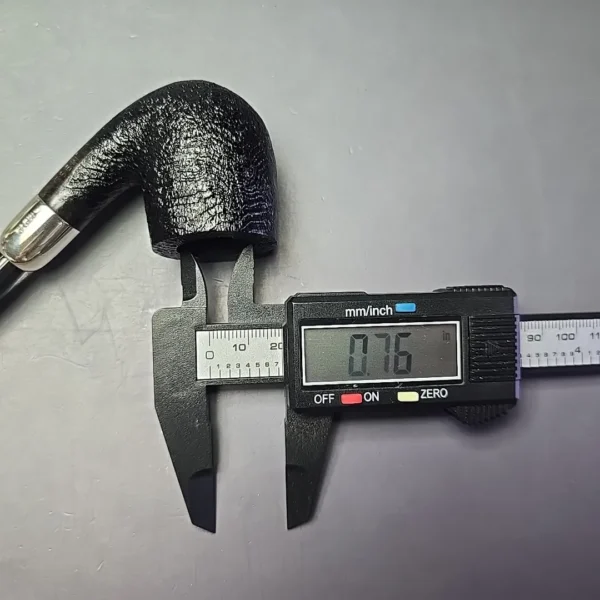 MBSD Briars Timeless Traditions 2 Sandblasted Bent Billiard w/ Silver Handmade Briar Pipe, New - Image 14