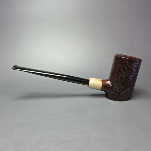 MBSD Briars "Re-Don" Sandblasted Poker w/ Horn, Briar Pipe, New - Image 4