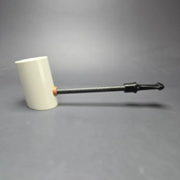 MBSD Meerschaum Deluxe Smooth Poker Block Meerschaum Pipe, New - Image 10