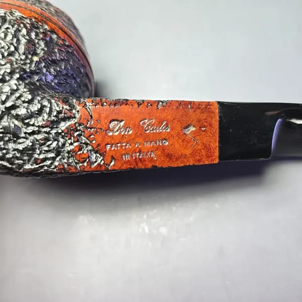 Don Carlos 1 Note Rusticated Bulldog Estate Briar Pipe, Italian Estates - Image 10