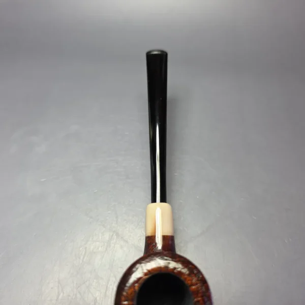MBSD Briars "Re-Don" Sandblasted Poker w/ Horn, Briar Pipe, New - Image 6