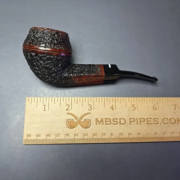 Don Carlos 1 Note Rusticated Bulldog Estate Briar Pipe, Italian Estates - Image 11