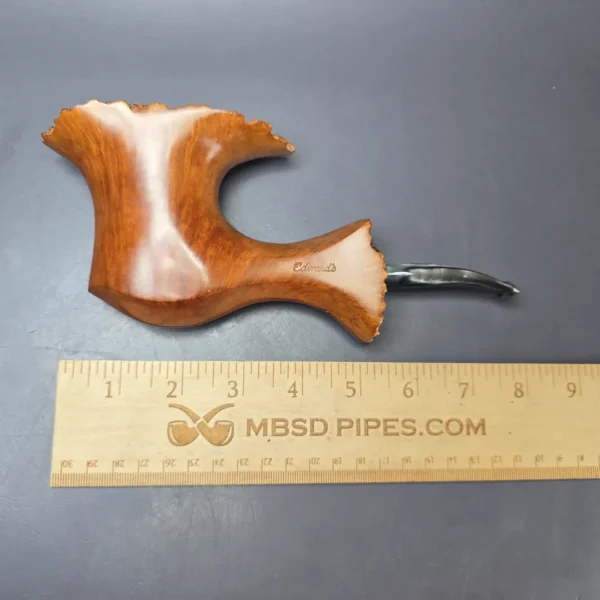 Edward's Magnum Smooth Freehand Estate Briar Pipe, Unsmoked - Image 12