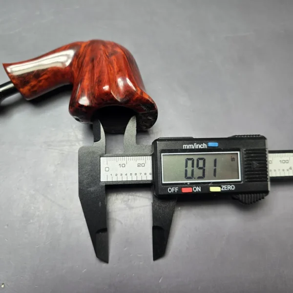 Nording Orange Grain 2 Smooth Freehand Estate Briar Pipe, Unsmoked - Image 11