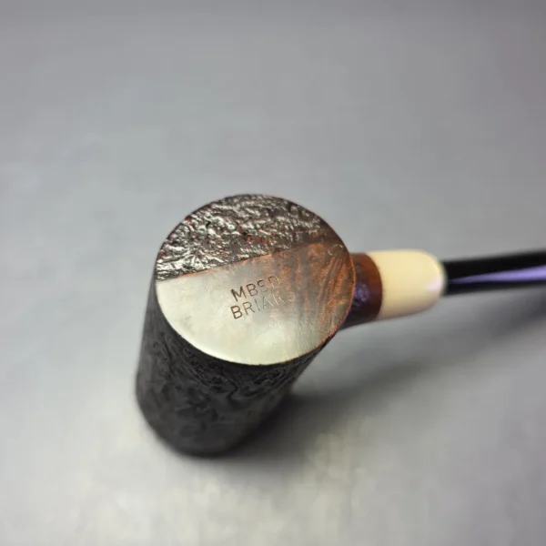 MBSD Briars "Re-Don" Sandblasted Poker w/ Horn, Briar Pipe, New - Image 7