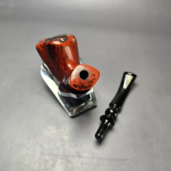 Nording Orange Grain 2 Smooth Freehand Estate Briar Pipe, Unsmoked - Image 12