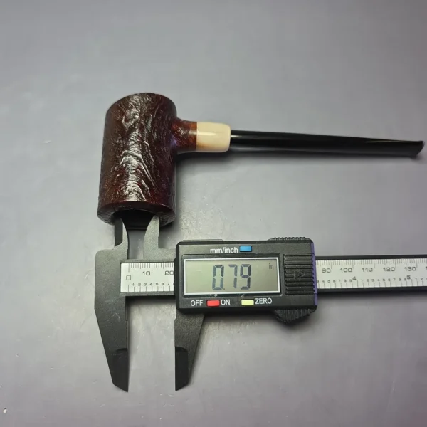 MBSD Briars "Re-Don" Sandblasted Poker w/ Horn, Briar Pipe, New - Image 9