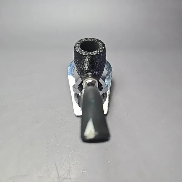 MBSD Briars Timeless Traditions 2 Sandblasted Bent Billiard w/ Silver Handmade Briar Pipe, New - Image 8