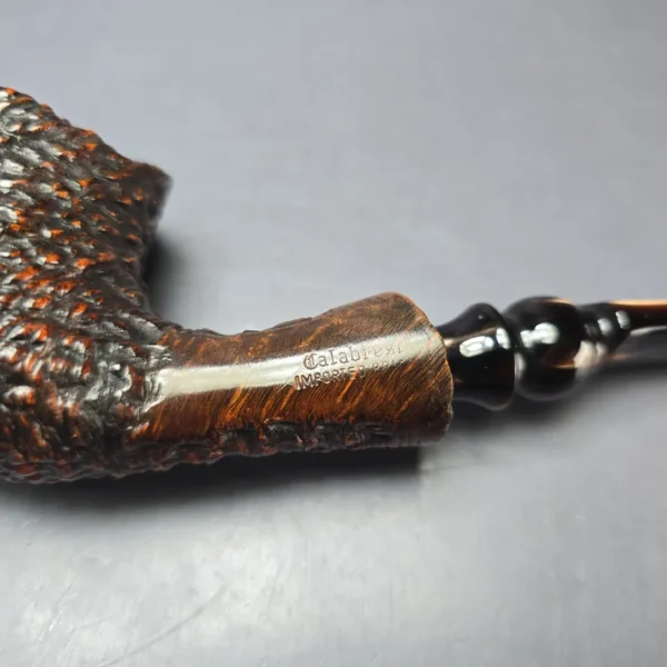 Calabresi (Thomas Cristiano) XL Rusticated Freehand Estate Briar Pipe, Unsmoked - Image 8