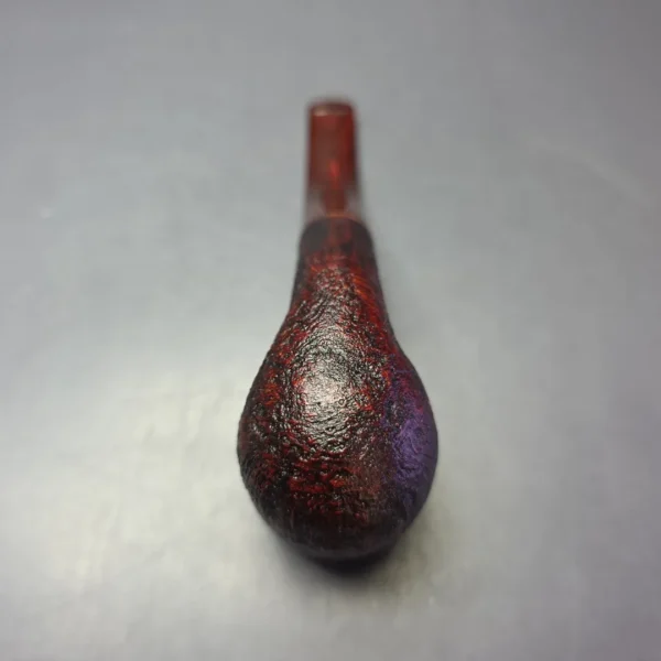 Nate Rose Sandblasted "Cardinal" Sandblasted Bent Billiard Handmade Briar Pipe, New - Image 7