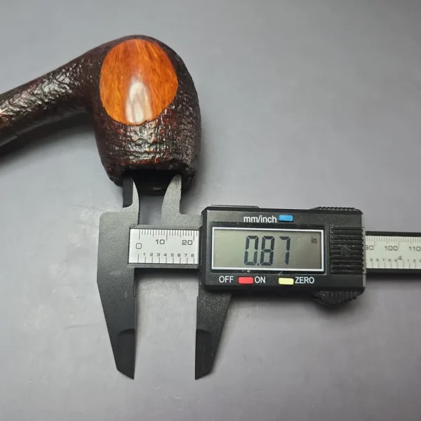 Don Warren Partially Sandblasted Bent Estate Briar Pipe, American Estates - Image 10