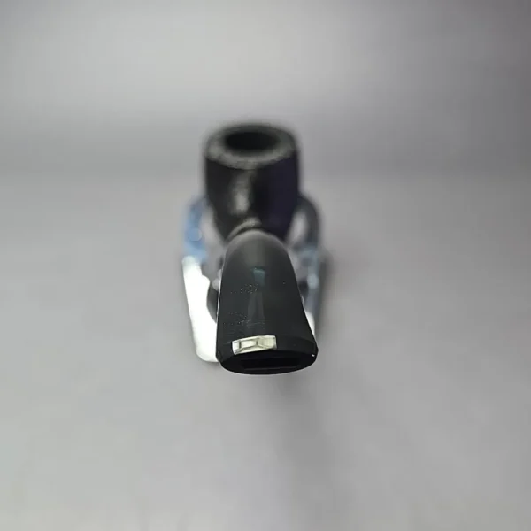 MBSD Briars Timeless Traditions 2 Sandblasted Bent Billiard w/ Silver Handmade Briar Pipe, New - Image 9