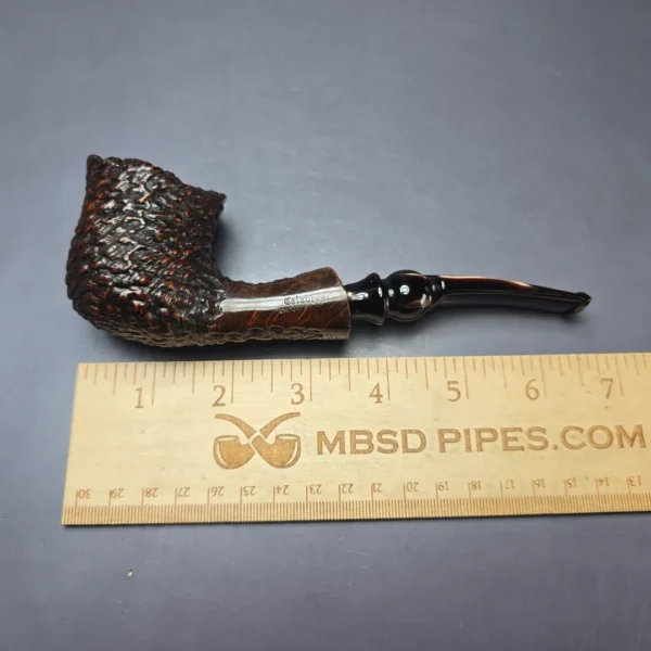 Calabresi (Thomas Cristiano) XL Rusticated Freehand Estate Briar Pipe, Unsmoked - Image 9