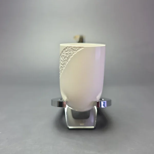 MBSD Meerschaum Deluxe Stacked Bent Billiard Block Meerschaum Pipe, Briars-Mortise - Image 4