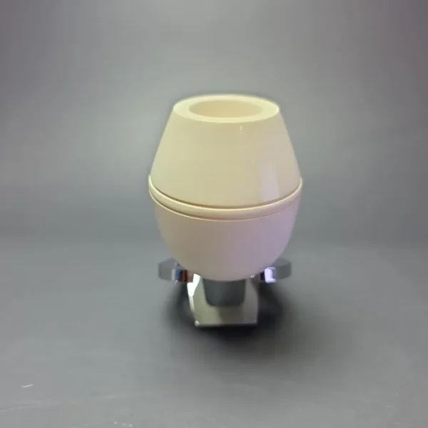 MBSD Meerschaum Silver Smooth Reverse Calabash Rhodesian Block Meerschaum Pipe - Image 4